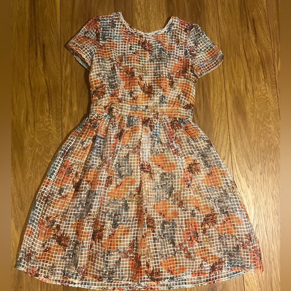 Netted material babydoll dress